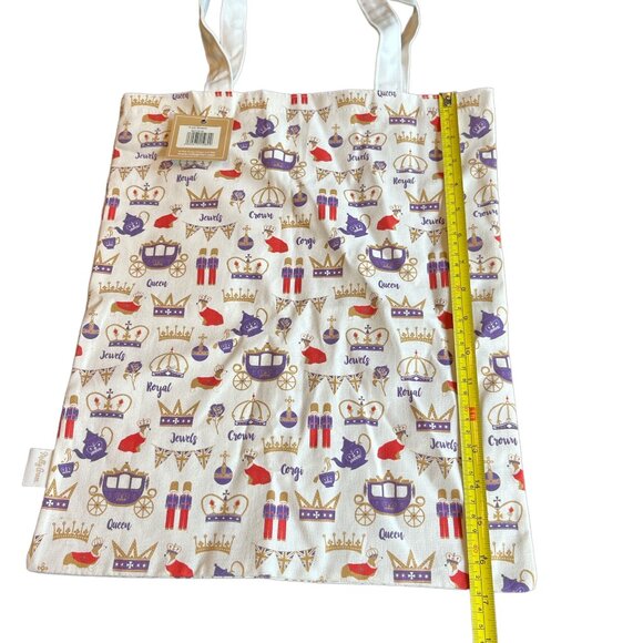 MILLY GREEN New Royal Shopper 100% Cotton Canvas Shopping Bag Corgi Dogs - Picture 6 of 9